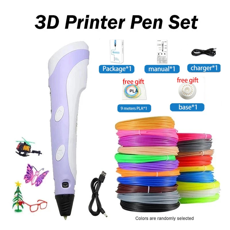 Original 3D Pen For Children 3D Drawing Printing Pencil with LCD Screen With PLA Filament Toys for Kids Christmas Birthday Gift