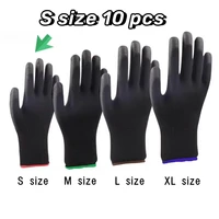 10 Pairs Polyester Nylon PU Coating Safety Work Gloves For Builders Fishing Garden Work Non-slip ESD Protection Safety Gloves - Image 6