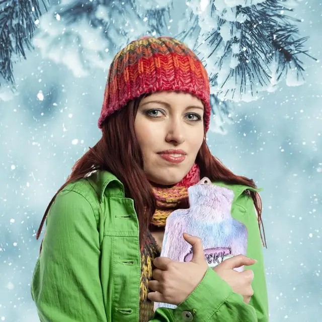 Aranyos Melegvízi Táska Biztonságos És Tartós Víz Injektálás Kézmelegítő Multifunkcionális Meleg A Kézhez Derék Has Lábához - Image 3