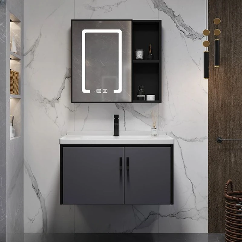 Mobiletto Del Bagno In Vetro Mensole Dell'Armadio Da Pavimento Mobile Da Bagno Mensola A Muro Badezimmer Schrank Mobili Per La Casa Yq50Bc