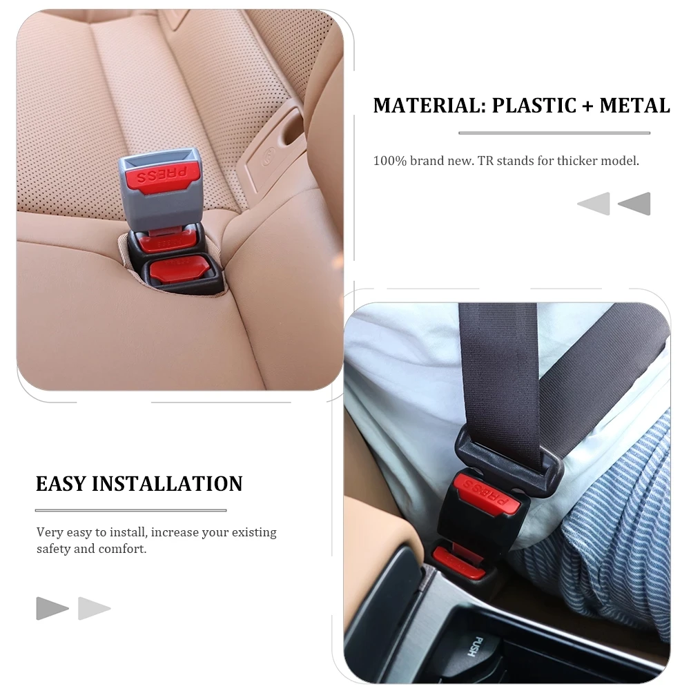 2pcs Car Safety Belt Extender Seat Belt Cover Seat Belt Padding Extension  Buckle Plug Buckle Seatbelt Clip Car Accessories - AliExpress