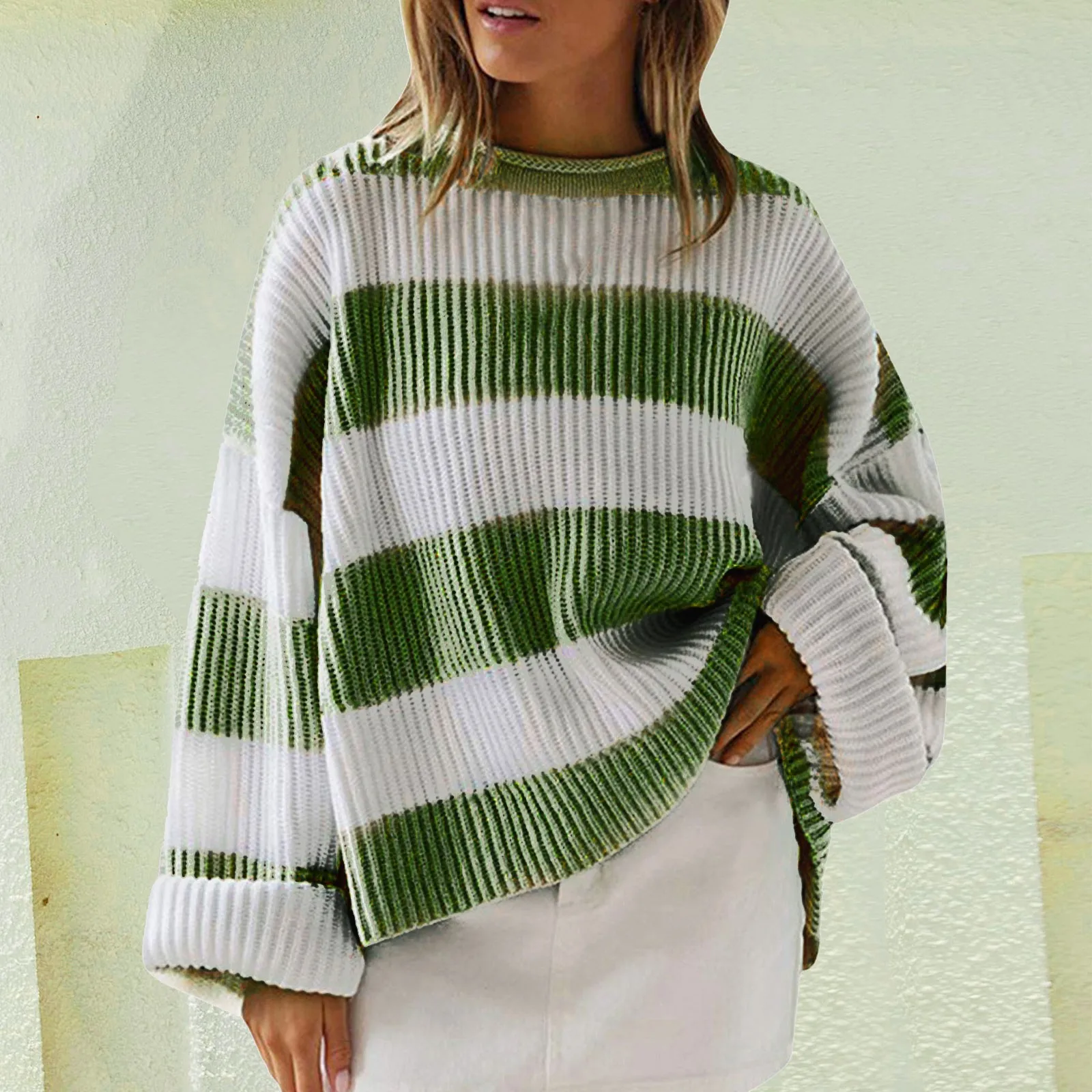 

Thicken Knitted Pullovers Sweaters Women Batwing Sleeve Turtleneck Knit Jumper Tops Pullover Sweaters Warm Knitwear Tops Jumper