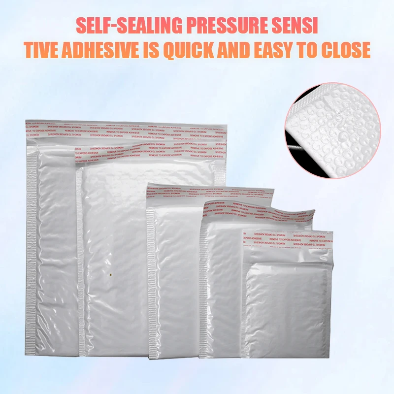 30 or 50PCS White Foam Envelope Bags Self Seal Padded Shipping Bubble Envelopes With Bubble Wrap Mailing Bag Paper Envelopes images - 6