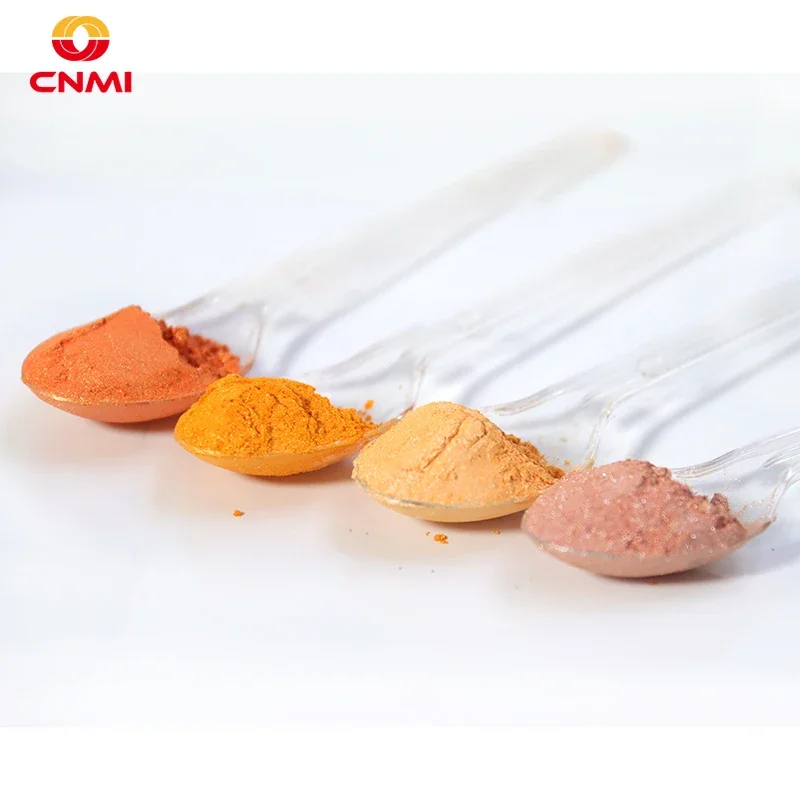 100g CNMI Bulk Orange Pearl Pigment Mica Powder Luster Effect for Acrylic Paint Resin Crafts Art DIY Soap Eyeshadow Handicrafts