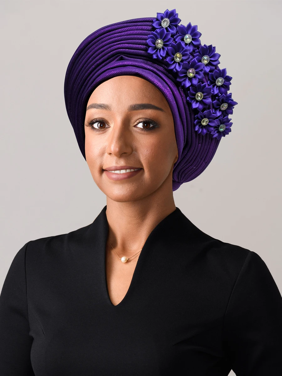 

Muslim Turbans For Women Fashion Sets Ramadan African Tops Traditional Hat Nigerian Islam Headtie Ramadan Bonnet Hijab Free Size