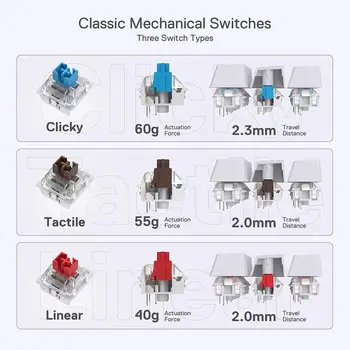 Redragon K630 Dragonborn Hot Swappable 60% Wired Vibrant RGB LED USB Gaming 61 Keys Compact Mechanical Keyboard Pro Software Cus 4