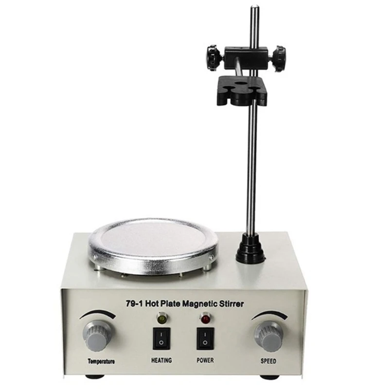 

US Plug Heating Magnetic Stirrer Lab Mixer Machine 1000ML Hot Plate Magnetic Stirrer Lab Dual Control Mixer For Stirring
