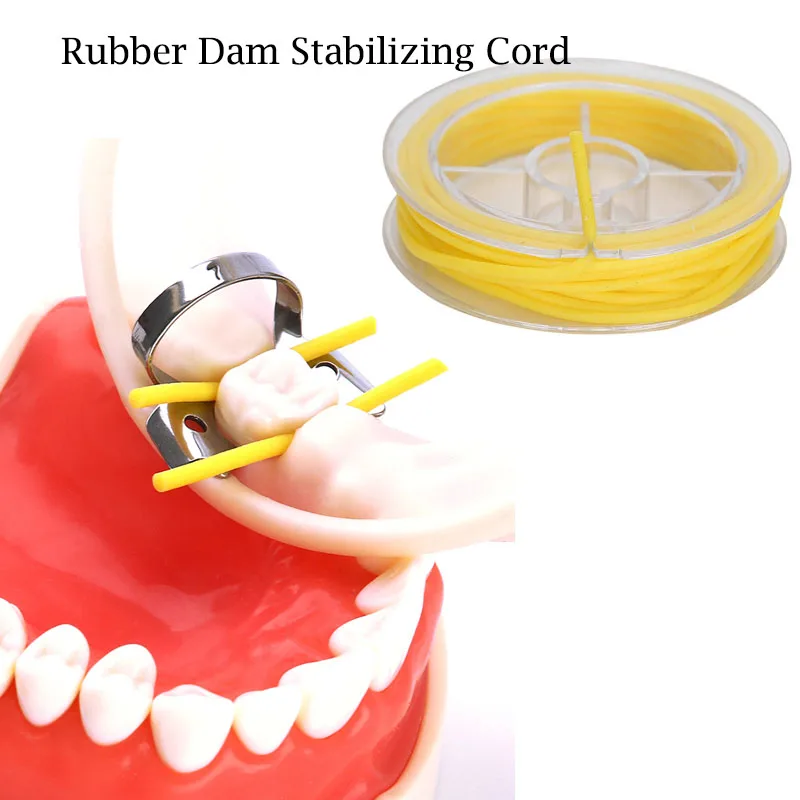 

1 рулон стоматологический резиновый плоский стабилизирующий шнур средние клиновидные зажимы листы эластичные 2,1 м/диаметр 1,8 мм Материалы