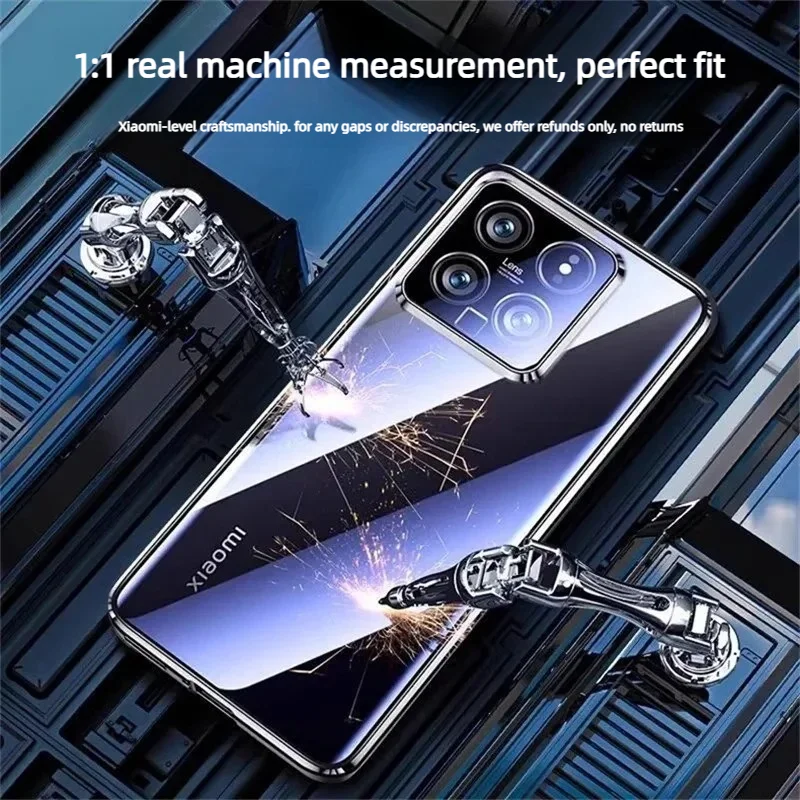 Ultra HD Dual-Sided Metal Magnetic Protective Phone Cover with Anti-Fingerprint Glass