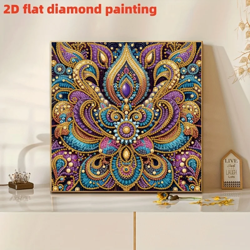 5D DIY Diamond Painting Set Mandala Special Shape Diamond Artwork Gift Wall Decoration Home Decoration - 5