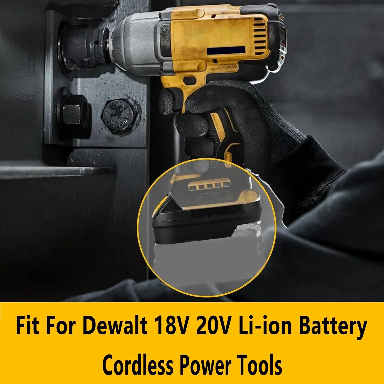 밀워키 18V 리튬 이온 배터리 용 배터리 어댑터 변환기 Dewalt 18V 20V 리튬 이온 배터리 전동 공구 드릴 MIL18DL 용으로 변환