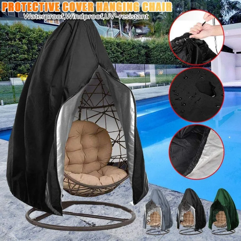 Cross-Border Best-Selling Outdoor Swing Glider Egg Shell Dust Cover Courtyard Basket Waterproof and Sun Protection Factory Direc