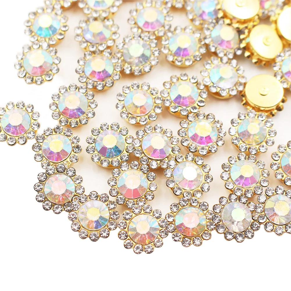 Sunflower Sewing Claw Rhinestone Embellishments