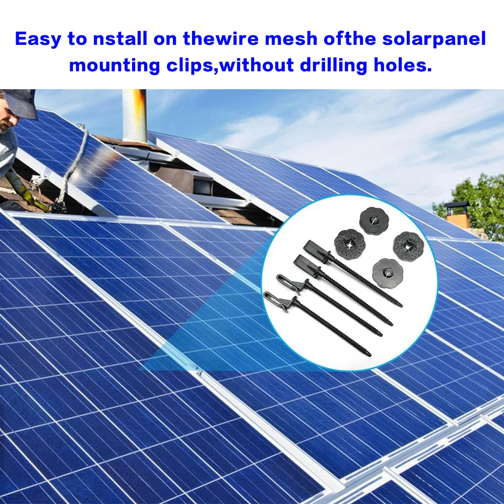 10/50pcs solar panel bird guard,bird blocker for solar panels,solar panel bird protection,fixing for solar panels