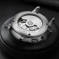 Montres mécaniques pour hommes, montre-bracelet automatique d'affaires, en acier inoxydable, lumineuse, de styliste, nouvelle collection 2023 6