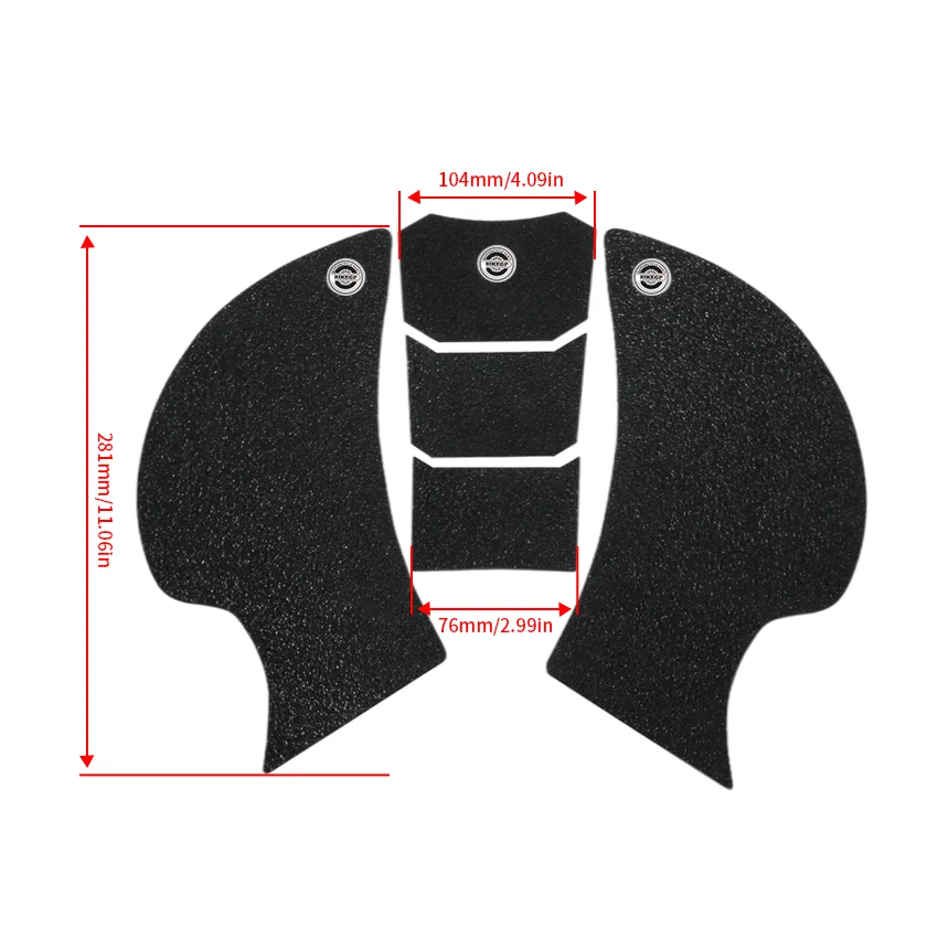 Motorrad Seite Kraftstoff Tank Pad Non-slip Protector Aufkleber Teile Für Kawasaki Ninja ZX6R ZX-6R ZX636 ZX 636 ZX14R ZX-14R 2009-2016 – Detail 5