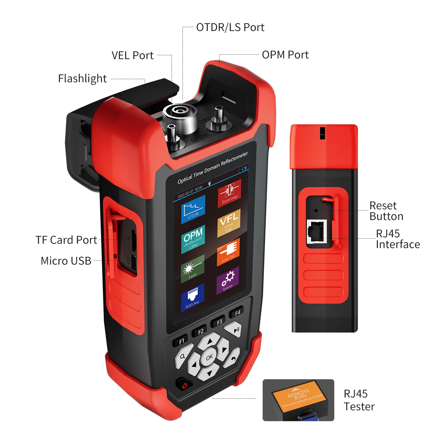 NOYAFA NF-981 OTDR 8 in 1 Multifunctional optical fiber tester Optical time-domain reflectometer