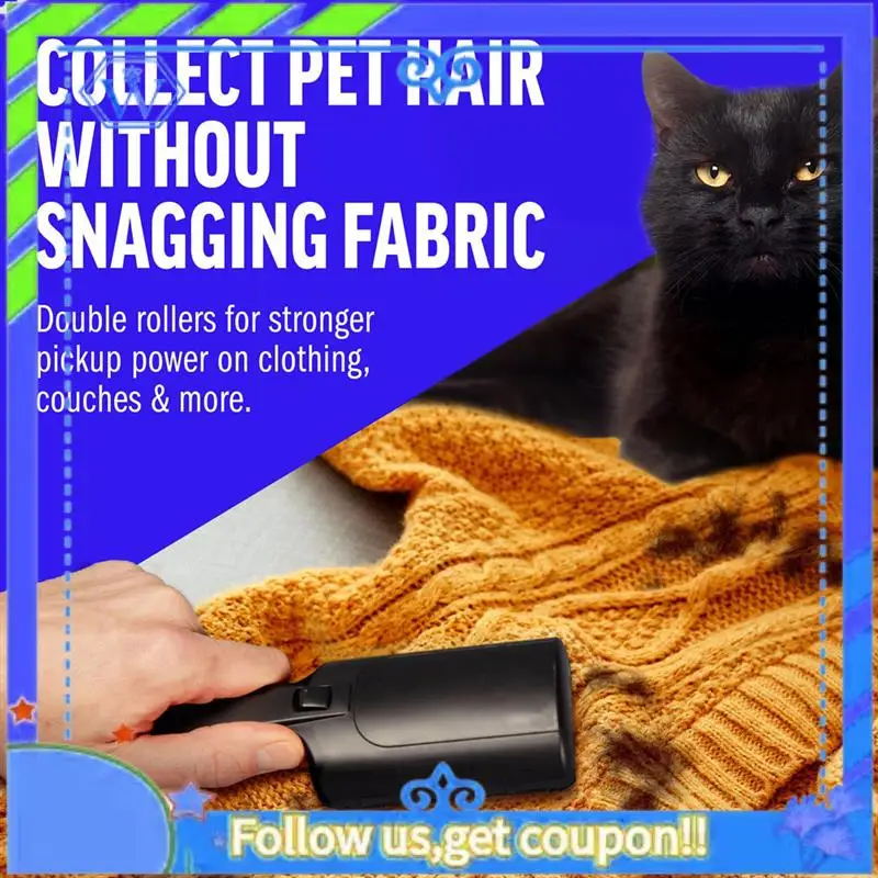 Easy To Use Mini Lintroller For Pet Hair -Pet Hair Removal Tool For Clothes, Couches And Cars-Dog Remover And Lint Remove