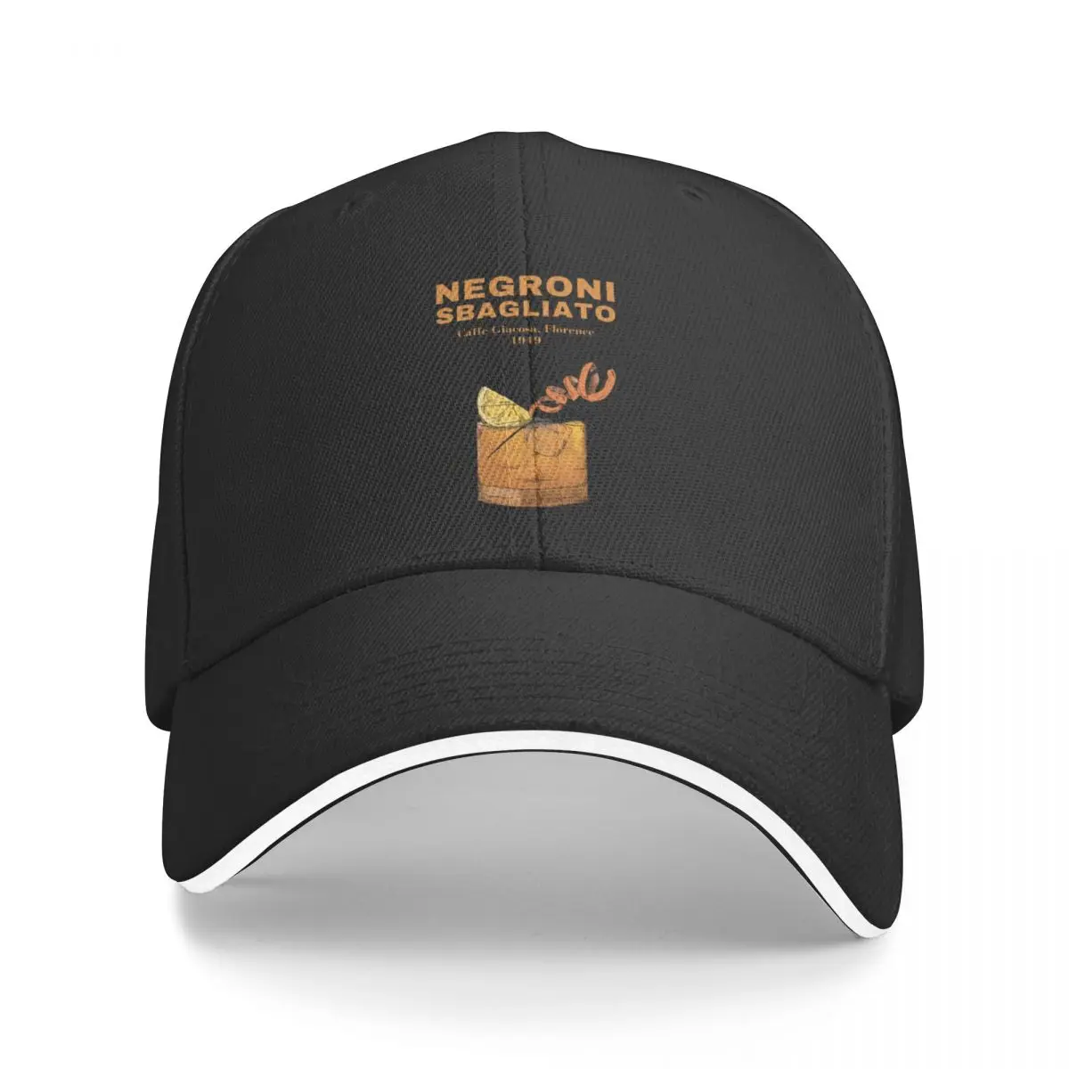 

New Negroni sbagliato cocktail - Gold edition Baseball Cap Rave Male birthday Mens Cap Women's