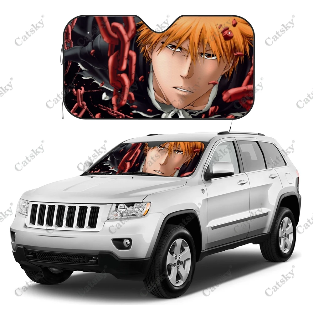 

Отбеливатель Аниме автомобильный солнцезащитный козырек аксессуары для интерьера складной солнцезащитный козырек с УФ-рисунком подарок солнцезащитный козырек