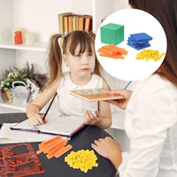 126pcs/Set Math Counting Cube Connector Building Toy Foam Blocks Learning Children Stack Toys Educational Learning Counting Toy 2