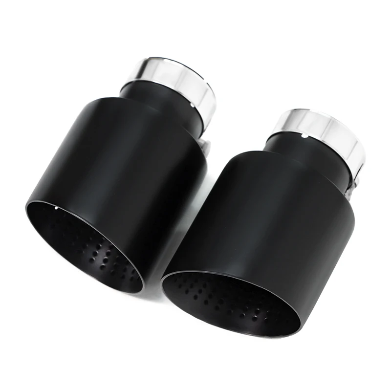 Stainless steel single exhaust tip 1 piece for Golf 7 MK7 GTI Golf R muffler tip exhaust system 63mm universal nozzle tailpipe exhaust muffler tip exhaust trim pipe