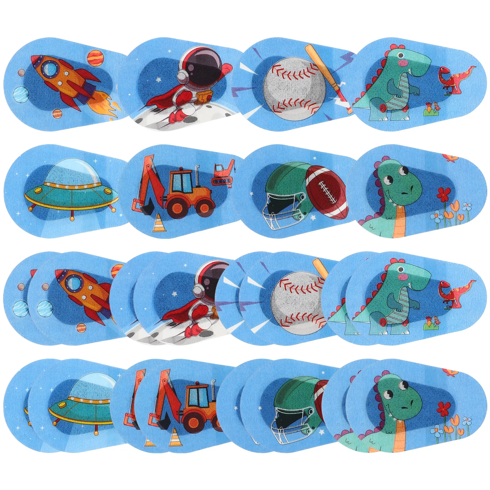 24Pcs Single Eye Patches Cartoon Non-Woven Fabric Blindfold Vision Corrector Eye Patches Children Amblyopia Correction Eye Masks 4