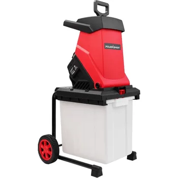 PowerSmart 15A Electric Wood Chipper with Bin (PS12A) 1