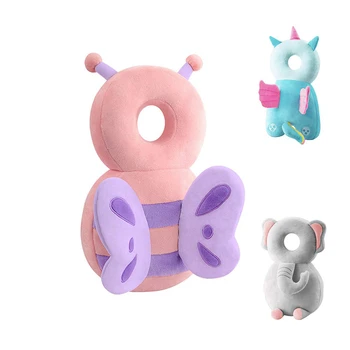 아기 머리 보호대 낙하 방지 쿠션 등 부상 방지 안전 패드, 만화 보안 베개, 보호용 헤드기어, 1-3T 상품 이미지