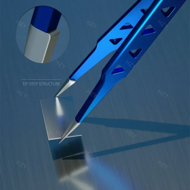 MECHANIC Aac-14 Stainless Steel Tweezers for Phone Repair High Precision 8 Hole Heat Dissipation Flying Wire Spot Welding Clip