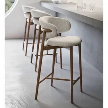 Canterbury Solid Wood High Bar Chairs 1