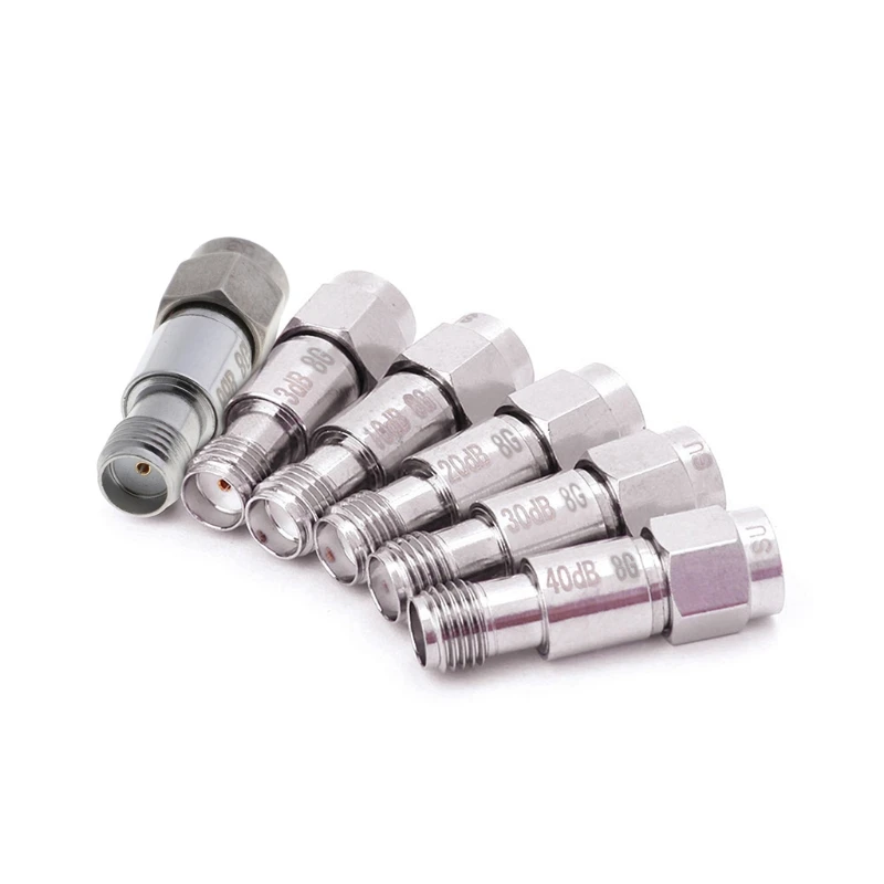 

RF Coaxial Attenuator SMA Male to Female DC-6GHz 8GHz 2W 50ohm Used in Mobile Communications Aviation Fixed DropShipping