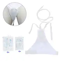 Elderly Disabled Adjustable Women Elderly Silicone Urine Collector Wearable Urine Collection Catheter Drainage Bag 1