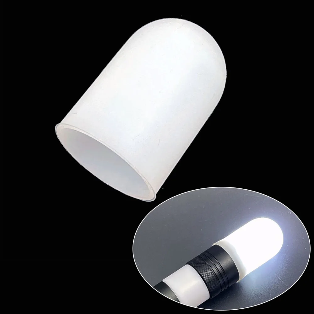 Silicone Flashlight Diffuser Elastic Lamp Shade For Head Diameter 26