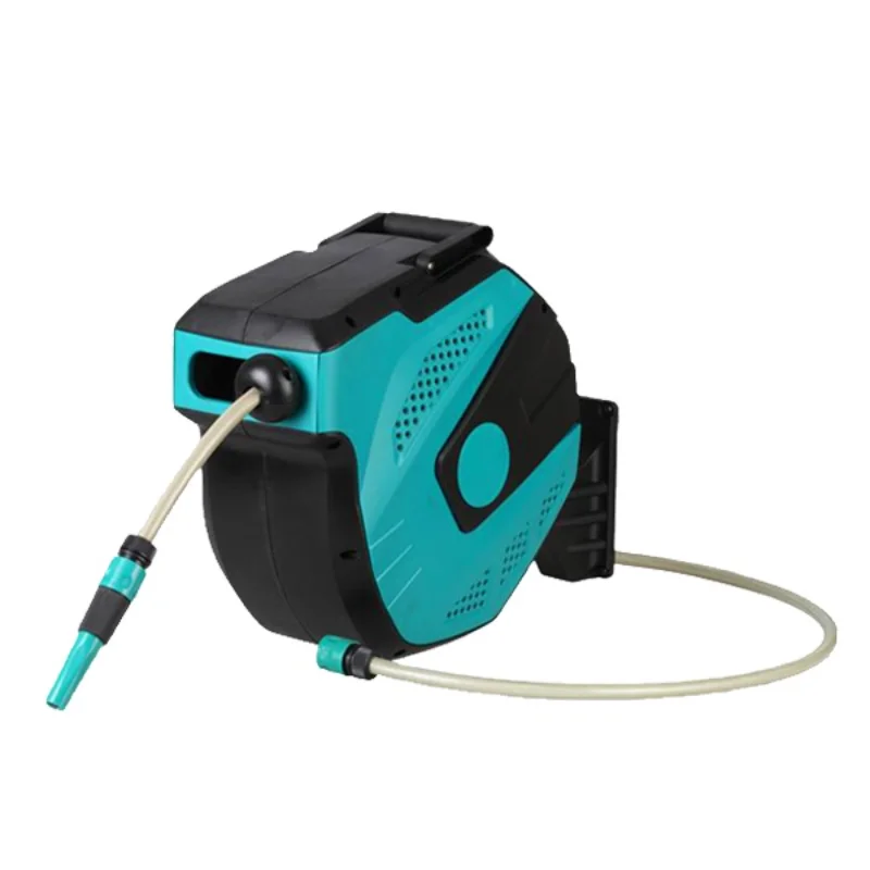 

home garden retractable hose reel with soft 30m PVC water hose