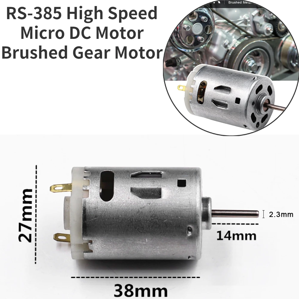 rs 385 12v escova dc motor de alta 05