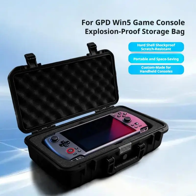 GPD Win5 보호용 보관 가방용 하드 쉘 충격 방지 운반 케이스 안티 스크래치 휴대용 여행 게임 콘솔 액세서리