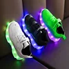 New Children's LED Light Shoes USB Charging Children's Sneakers Mesh Breathable Boys and Girls' Sports Shoes 1