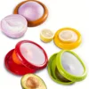 4Pcs Onion Storage Avocado Saver Holder, Silicone Fruit Storage Box, Lemons Garlic Tomato Peper Storage Containers, Avocado Save 1