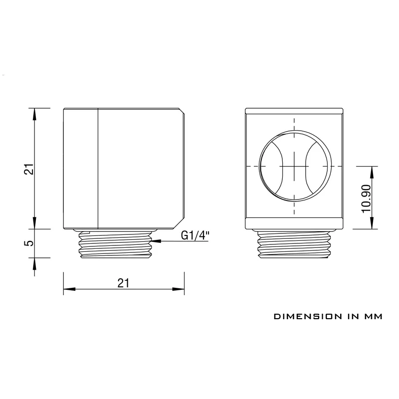 Carrinho de Mão Mini 90 ° Angulou 360 Encaixes Giratórios do Offconjunto g1 Conector Curto do Cotovelo de 21 mm para a Construção Líquida do Laço do Computador Twt90-m o - Imagem 2