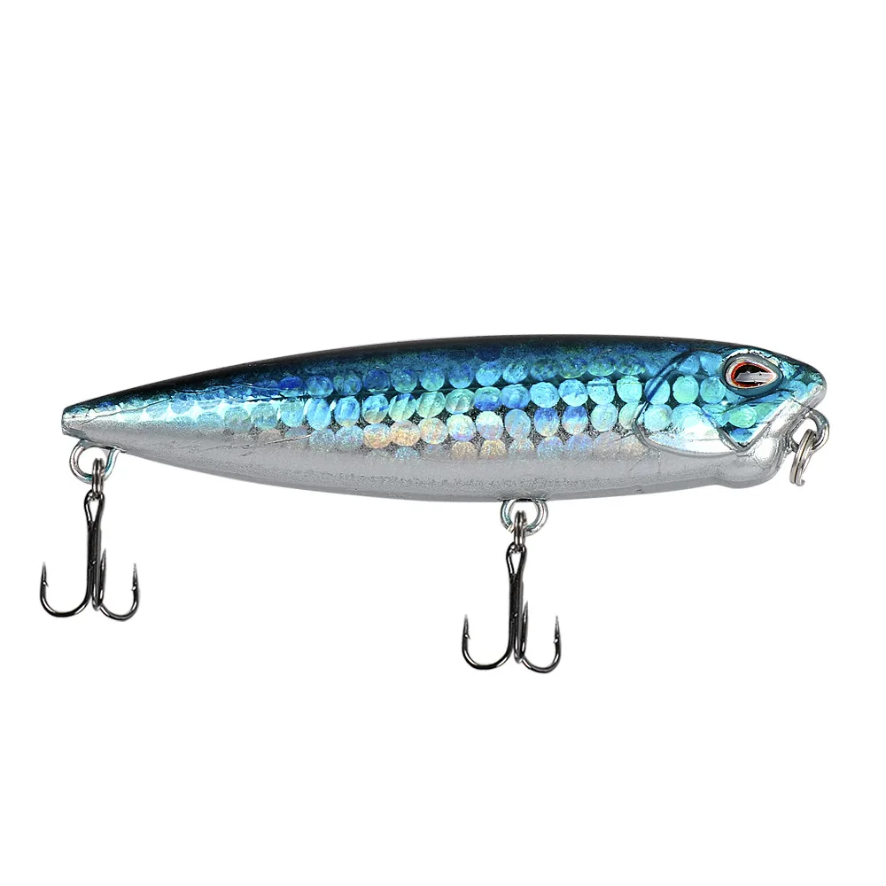 BILLINGS 1 Stück Long-Cast 6,5cm/5,3g Pencil-Style Schwimmender Oberflächenköder für Salz- und Süßwasserfischen – Detail 9