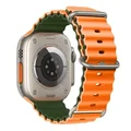 Orange with green