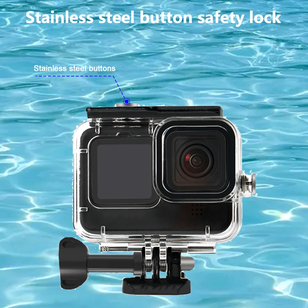 Hero 13/12/11/10/9 Waterproof Housing Case Protective Dive Shell for GoPro Hero 13 12 11 10 9 Black Action Camera Accessories