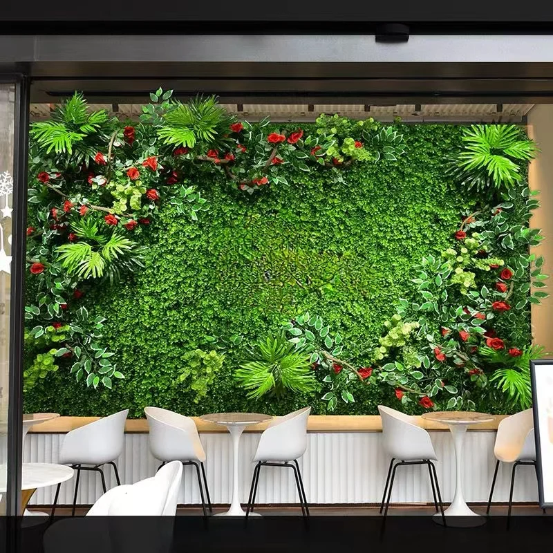 40x120cm wilde künstliche Pflanze Rasen Anti-UV-Schildkröte zurück grüne Rasen dekoration geeignet für Gartenzaun Hotel Innendekoration – Detail 11