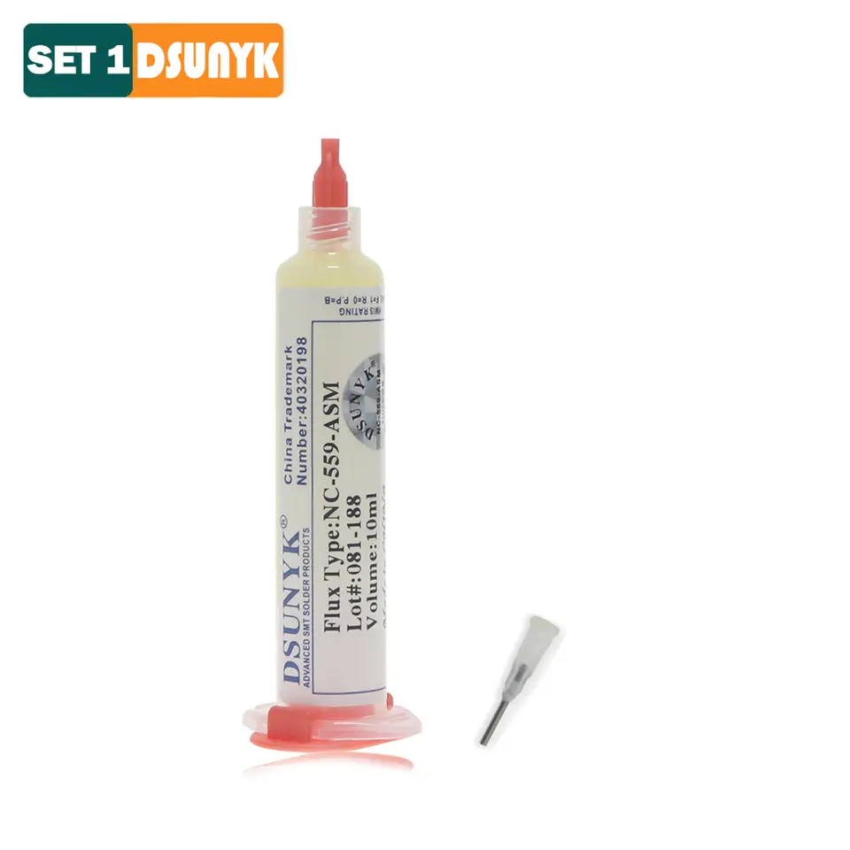 NC 559 Flux Syringe Flux for Soldering High Quality 10cc No Clean Original DSUNYK 559 Welding Flux Soldering for Electronics image 8