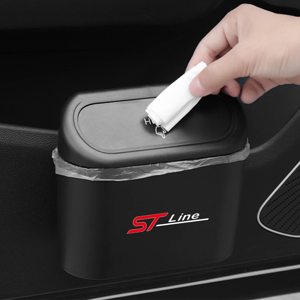 Car Hanging Trash Bin Storage Box For Ford Fiesta Ranger Focus Mk2 3 4 Kuga Mustang S-MAX Transit Mondeo Fusion Escort