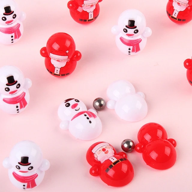 Festival Tumbler Toy Set of 20pcs Toddler Bathtub Toy Cartoon Roly-Poly Mini Doll for Christmas Stocking Stuffer & Gift 5