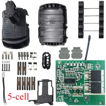 Parti di montaggio della custodia della batteria BCL1815 Batteria agli ioni di litio a 5 celle Custodia in plastica PCB Circuito di protezione della carica per batteria Hitachi