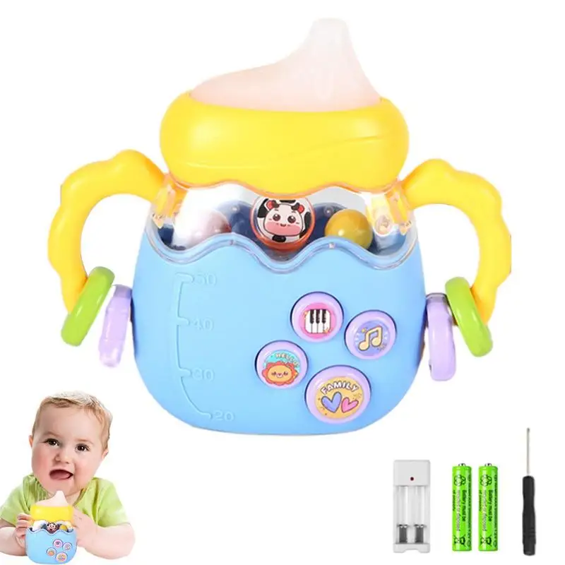 

Newborn Teether Newborn Toys Rattle Teethers Bottle Teether Shaker Grab Rattle Toy Educational And Safe For Girls And Newborns