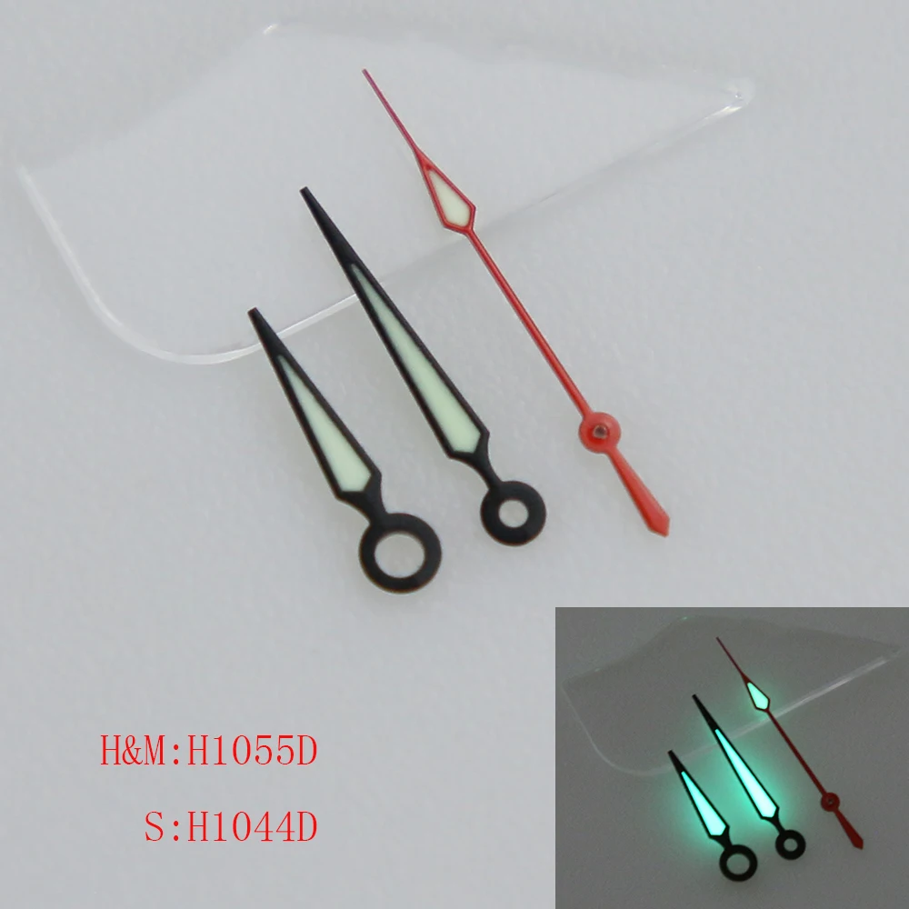 1055 Cut Face Super C3 Green Luminous Fit NH34 35 36 38 70 Automatic Movement SKX007 Watch Hands